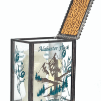 Frankincense Anointing Oil with Alabaster Flask and Glass Box