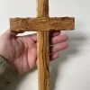 Olive wood cross made of olive wood from Bethlehem! (X Large) - Image 2