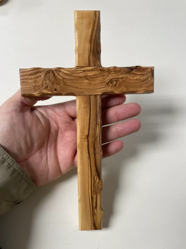Olive wood cross made of olive wood from Bethlehem! (X Large) - Image 2